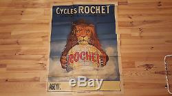 Grande affiche 1900 Cycle ROCHET 116/160 cm