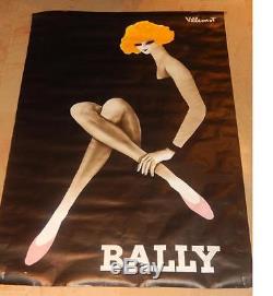 Grande affiche Bally, Villemot originale 170 x 116