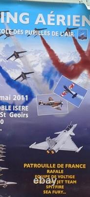 Grande affiche du Meeting Aérien 70 ans des Pupilles de l'Air Grenoble Mai 2011