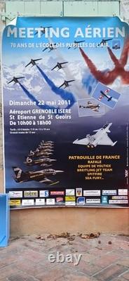 Grande affiche du Meeting Aérien 70 ans des Pupilles de l'Air Grenoble Mai 2011