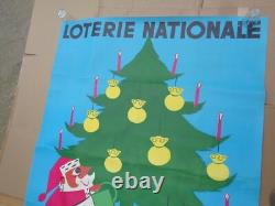 Grande affiche originale loterie nationale 1956 156 cm x 115,5 cm Fix-Masseau