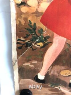Hélène Poirier Lot De 5 Affiches Scolaires 1950