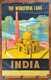 India Inde Taj Mahal Affiche Originale Litho 1958 Tourism Travel Poster Asia
