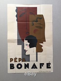 Jean Carlu Affiche Ancienne Vintage Poster Pépa Bonafé Circa 1927 Rare