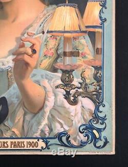 JOB Papier à Cigarettes Superbe Élégante 1900 / panonceau lithographié