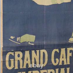 JOHAN B-MAIER AFFICHE ANCIENNE GRAND CAFE IMPERIAL AM HAUPTBAHNHAUF Circa 1907