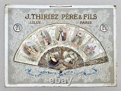 J. Thiriez Père et Fils Panonceau lithographié Éventail / Lille & Paris