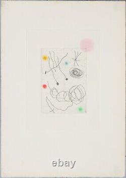 Joan Miro Lithographie Composition 45 X 32 CM