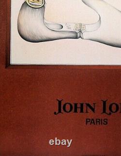 John Lobb affiche lithographique circa 1983 89,5x68 cm