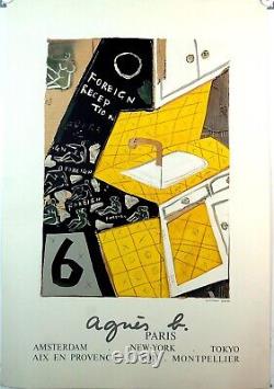KATSUIKO HIBINO. Agnès B. 1986. Affiche lithographique sur papier fort
