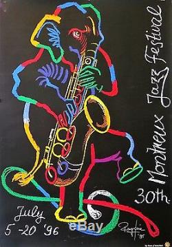 KNIE Rolf Affiche originale Montreux Jazz Festival poster