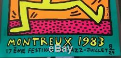 Keith Haring SERIGRAPHIE ORIGINAL AFFICHE Montreux Jazz Festival
