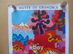 LAPICQUE affiche ancienne Grenoble 1962 Lithographie MOURLOT