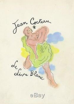 LE LIVRE BLANC Pastel et crayon s/papier entoilé d'après Jean COCTEAU en 1928