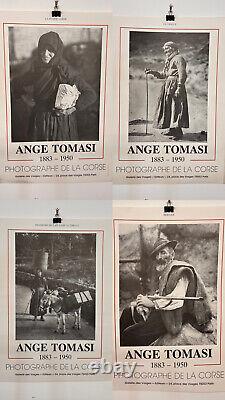 LOT 4 affiches ancienne originale ANGE TOMASI / Photographe CORSE Le Berger