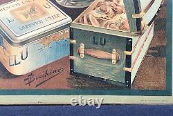 LU / Lefèvre-Utile Les Enfants derrière la Vitrine / Panonceau lithographié