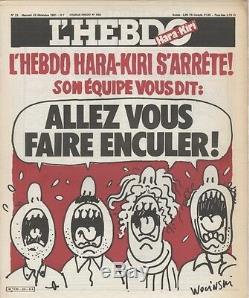 L'HEBDO HARA-KIRI N°23 du 23/12/1981 WOLINSKI L'HEBDO HARA-KIRI S'ARRÊTE