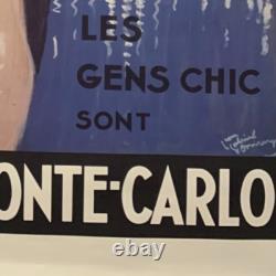 L'Hiver à MONTE CARLO Reedition 1970/80 d'après Jean Gabriel DOMERGUE 1937