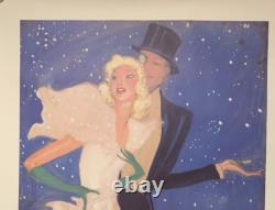 L'Hiver à MONTE CARLO Reedition 1970/80 d'après Jean Gabriel DOMERGUE 1937