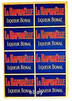 La Raphaëlle Liqueur Bonal Original Poster Very Rare 1920