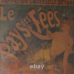 Le Pays Des Fées / Exposition Universelle 1889. Jules Chéret. Affiche Originale