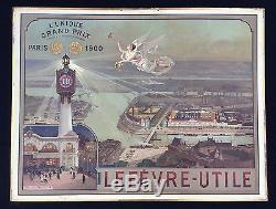 Lefèvre-Utile Panonceau lithographié Exposition Universelle 1900 par Luigi Loir