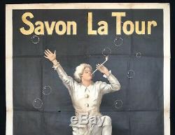 Leonetto CAPPIELLO Affiche lithographiée Savon La Tour / 120 x 160cm