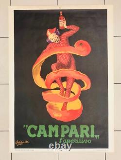 Leonetto Cappiello, 1950 Spiritello Campari Affiche Originale Cm 140 X 100