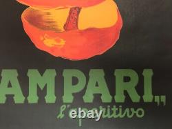 Leonetto Cappiello, 1950 Spiritello Campari Affiche Originale Cm 140 X 100