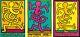 Les 3 Affiches De Keith Haring Original Serigraphie Montreux Jazz Festival