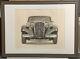 Litho Traction Avant Citroen Par Denis Vispe 1990 Dim 076x056 Encadrée