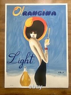 Lithographie numérotée Orangina Light 2004 Bernard Villemot