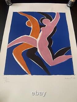 Lithographie originale La danse signée et numérotée Bernard Villemot 1984