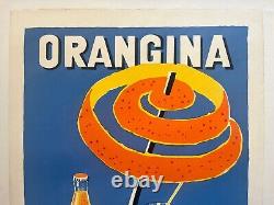 Lithographie originale Orangina 1976 numérotée et dédicacée par Villemot