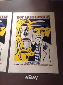 Lot 2 Affiche Poster Roy Lichtenstein Galerie Leo Castelli 1979 New York Pop Art
