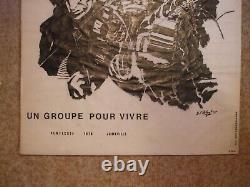 Lot 4 affiches scouts de France sur calque (1978) dessins en noir 55 x 60 cm
