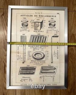 Lot 9 Affiches Anciennes LETANG Fils Paris Moules Pâtisseries Déco Vintage