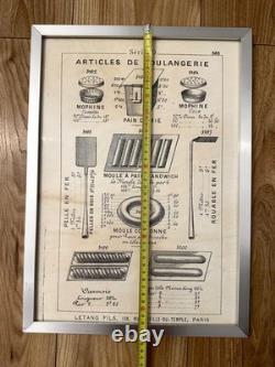 Lot 9 Affiches Anciennes LETANG Fils Paris Moules Pâtisseries Déco Vintage