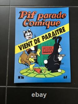 Lot De 5 Affiches Cartons Pif