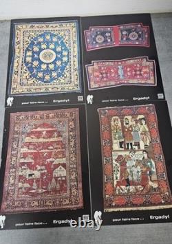 Lot de 25 affiches publicitaires vintage pharmaceutiques Ergadyl