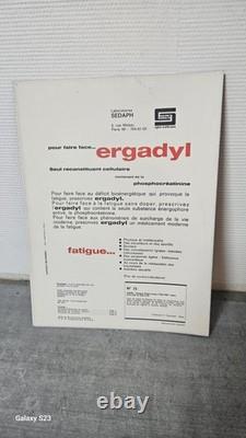 Lot de 25 affiches publicitaires vintage pharmaceutiques Ergadyl