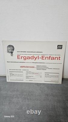 Lot de 25 affiches publicitaires vintage pharmaceutiques Ergadyl