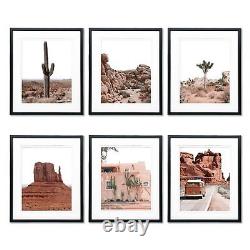 Lot de 6 affiches du sud-ouest art mural de l'oasis du désert pour la