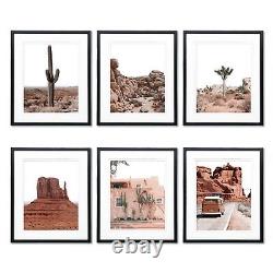 Lot de 6 affiches du sud-ouest art mural de l'oasis du désert pour la décor