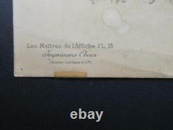 Maitres de l'Affiche pl. 15, Cazals7e Expo Salon des Cent 1896 Litho vintage