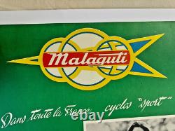 Malaguti Affiche Ancienne Originale Moto Cyclomoteur Cyclo Sport Mosquito Morini