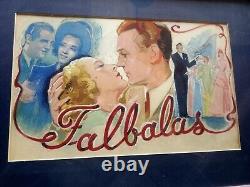 Maquette Originale Affiche Film Falbalas Micheline Presle Jacques Bonneaud