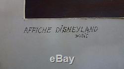 Maquette originale affiche disneyland paris. 15 p. Signé THOS YVES (67 x 52)