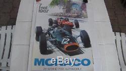 Michael TURNER affiche lithographique originale grand Prix de Monaco 1967