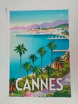 Monsieur Z Affiche du Festival de Cannes 2024 travel poster French Riviera